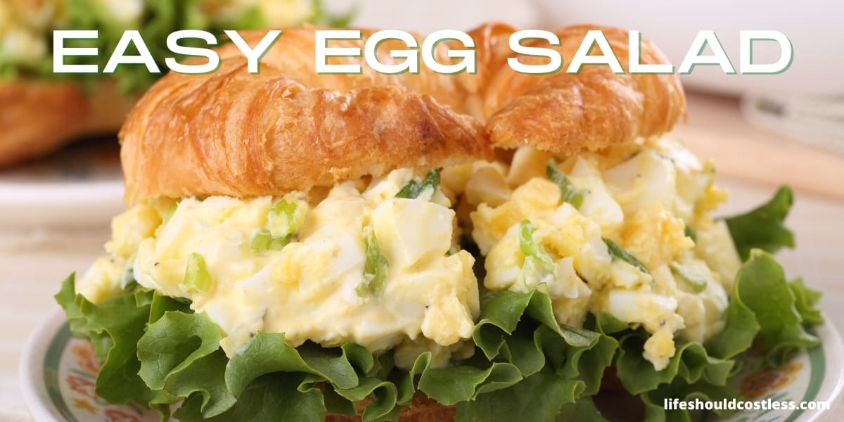 Easy Egg Salad Sandwich Recipe (Video) - Life Should Cost Less