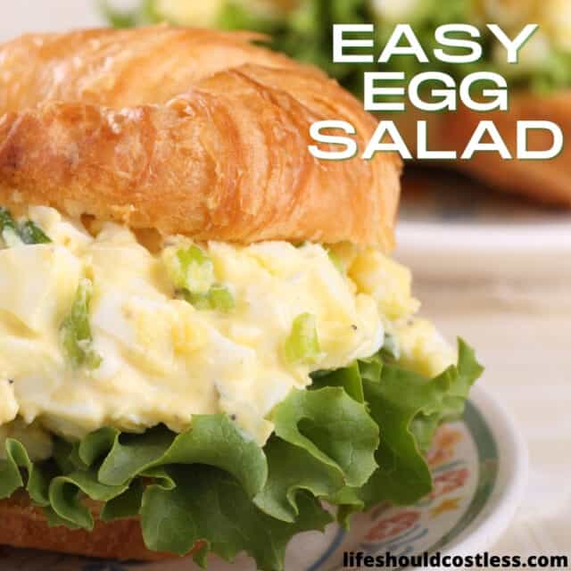 Easy Egg Salad Sandwich Recipe (Video) - Life Should Cost Less