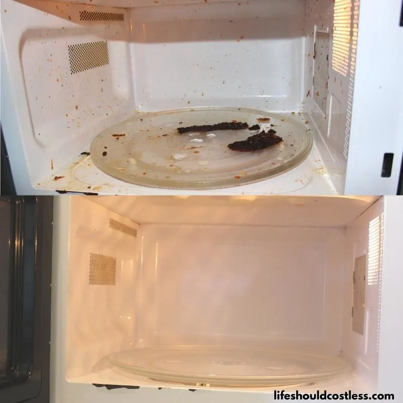 Vinegar in store microwave