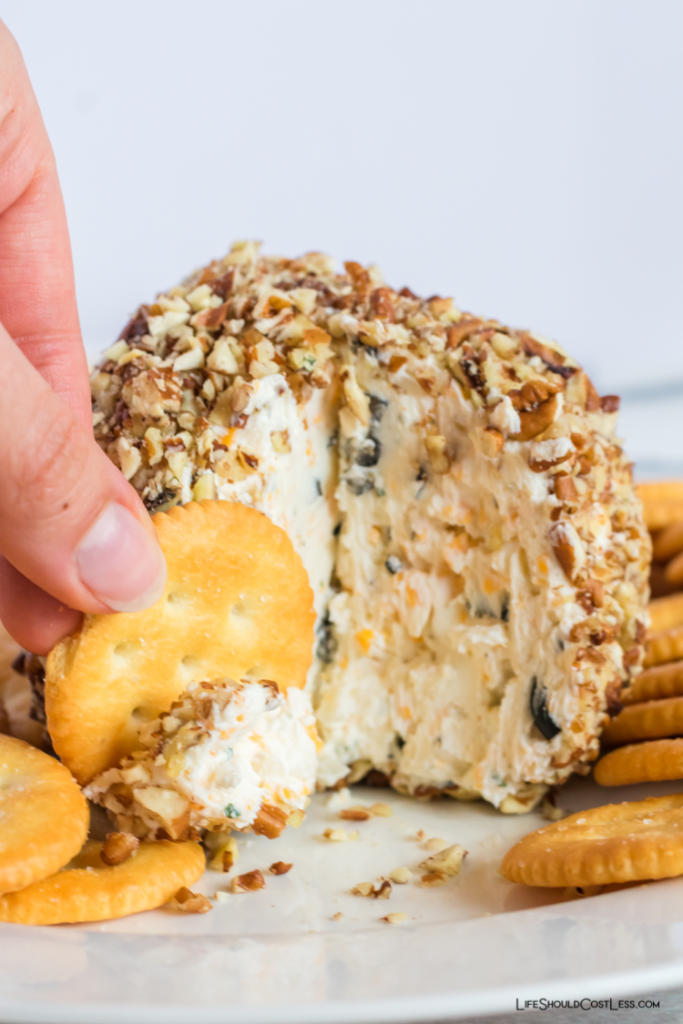 Kick-ass cheeseball recipe perfect for a Christmas Cheese Ball lifeshouldcostless.com