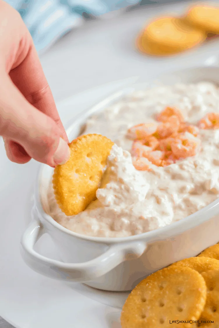 Shrimp dip recipe with cream cheese lifeshouldcostless.com