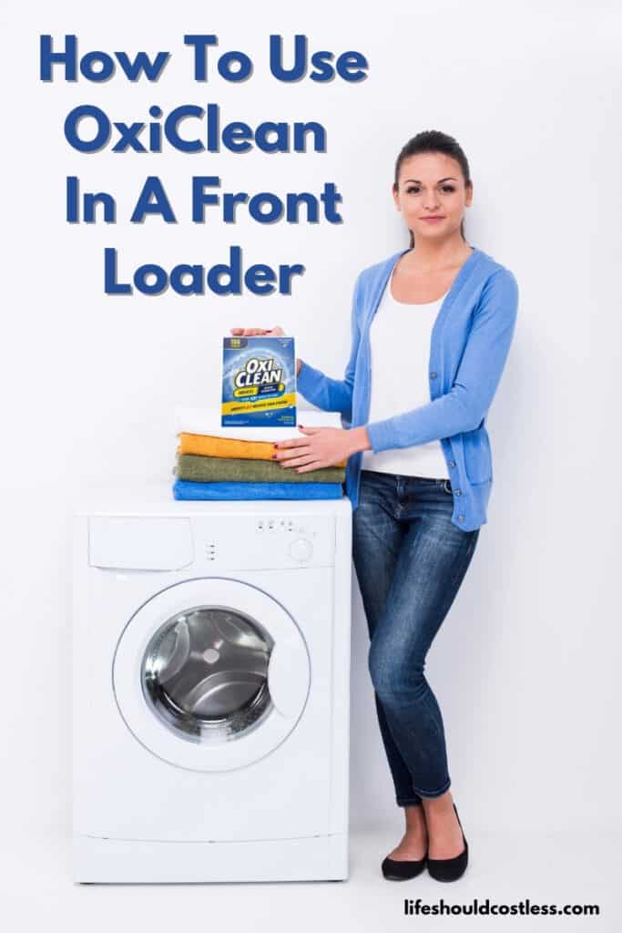 how to add oxiclean to front load washer