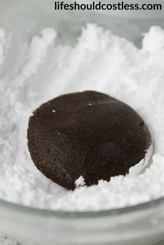 Spicy Chocolate Crinkle Cookies with a hint of cinnamon and cayenne pepper. {lifeshouldcostless.com} .