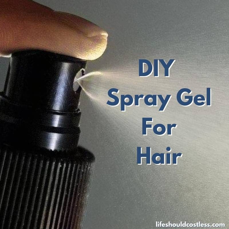 how to make hair gel spray