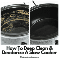How to deodorize and clean a slow cooker/ crock pot. lifeshouldcostless.com