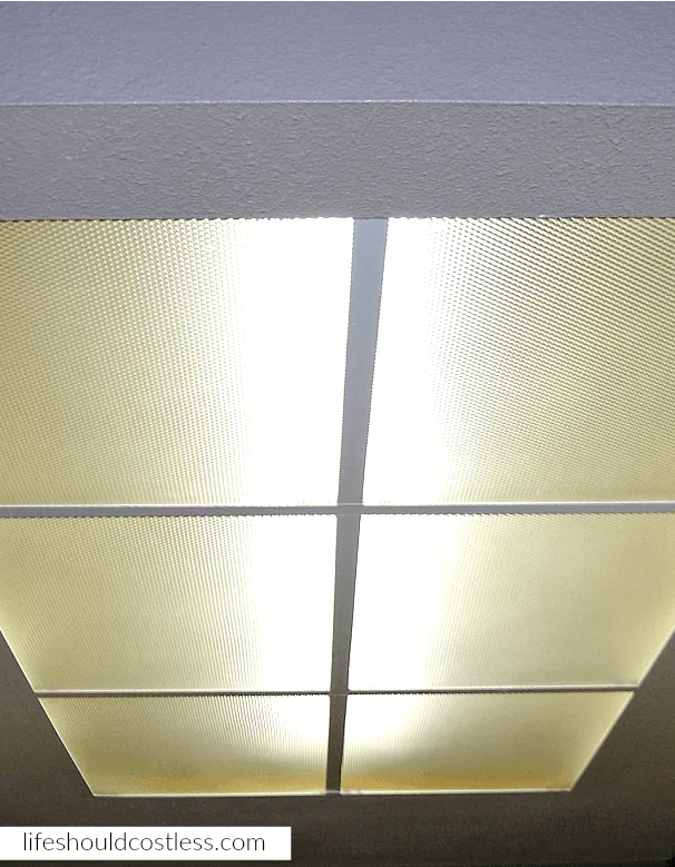 How To Easily Clean Dropped Ceiling Lighting Cover Panels Life Should Cost Less - Fluorescent Ceiling Light Covers Cost