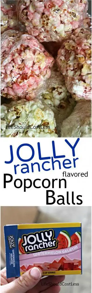 Jolly Rancher flavored popcorn balls
