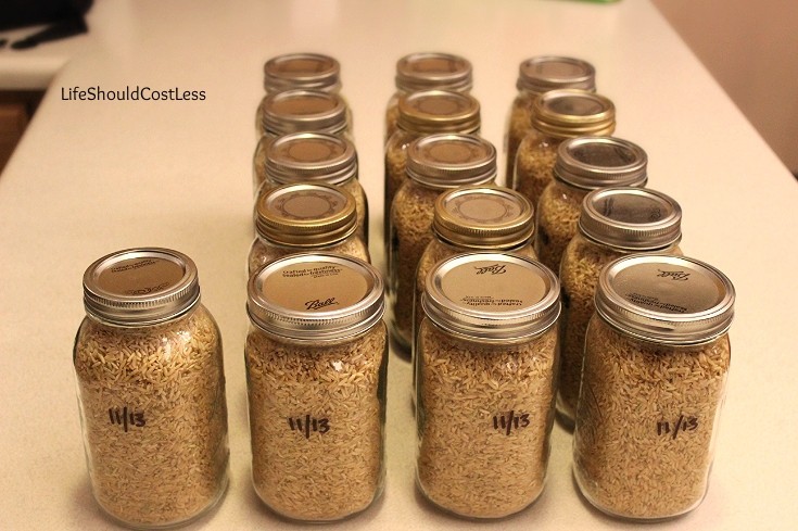 Long Term Food Storage In Mason Jars: Rice - Life Should ...