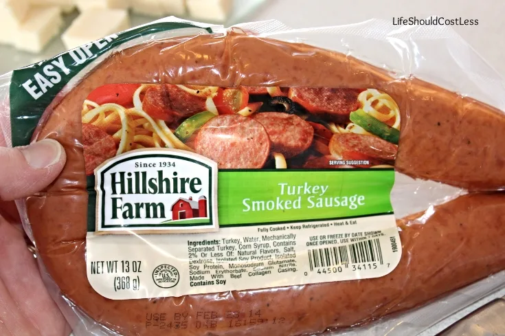 Smoked sausage or keilbasa for pasta salad.  