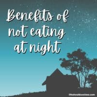 How do I stop eating at night?
