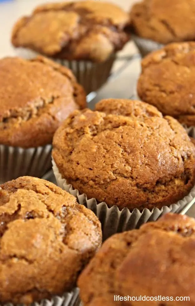 Healthy pumpkin muffins