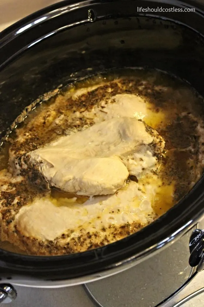 CrockPot Zesty Italian Chicken (The Healthier Version) - Life Should ...