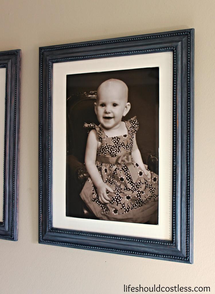 Cheap Picture Frame Make-Over & The One-Year-Old Wall - Life Should 