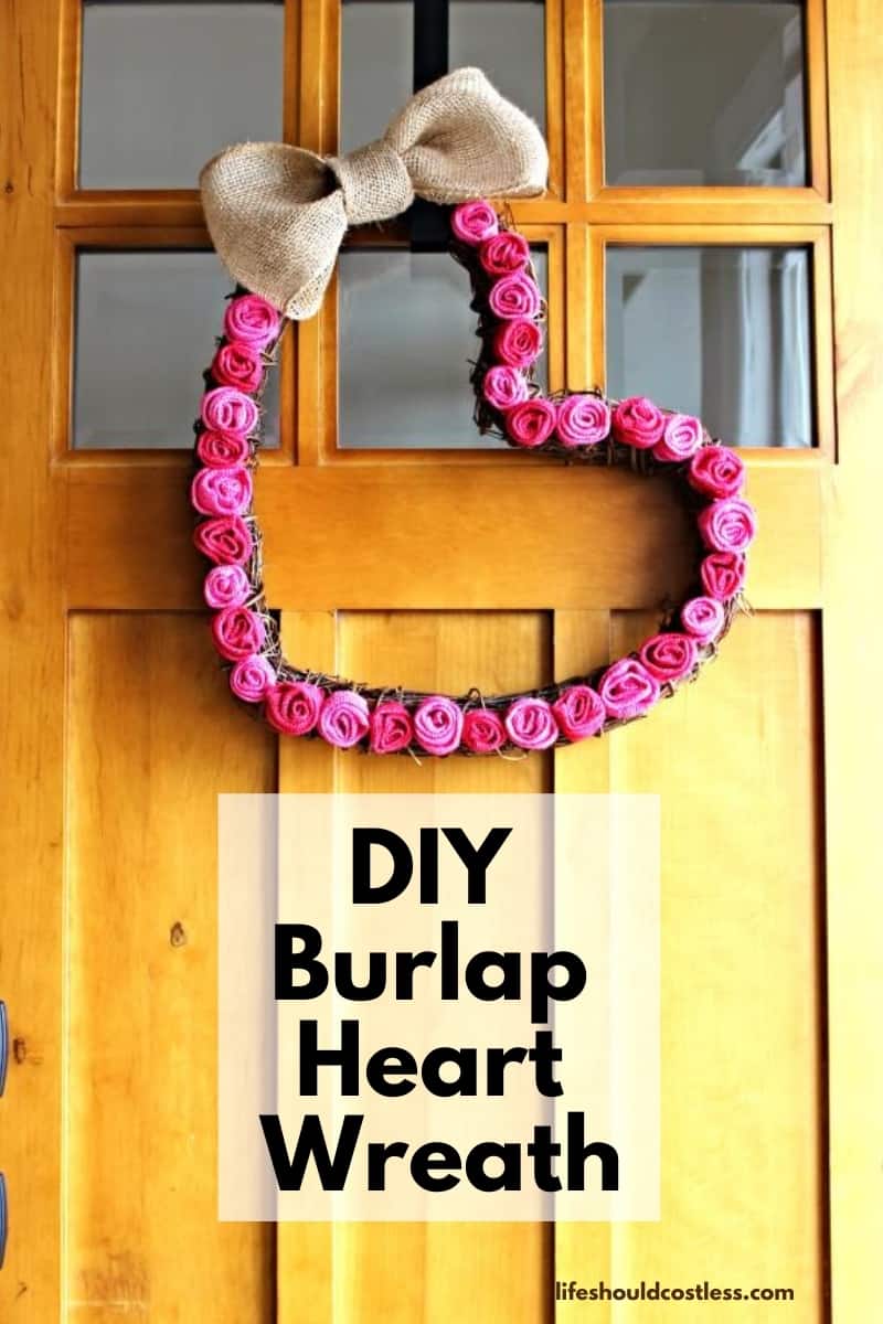 Valentine's Day Heart Wreath DIY