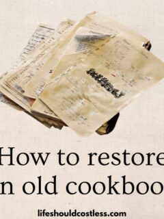 easy way to fix a broken cookbook with pages falling out.