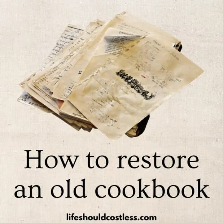 easy way to fix a broken cookbook with pages falling out.