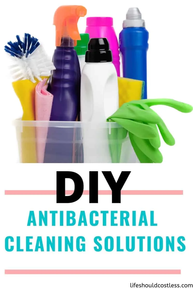 DIY Antibacterial/Sanitizing/Disinfecting Cleaning Solutions. If sanitizing wipes are not readily available, or you are just trying to save money/the environment, there are other options for killing germs.  How to dilute lysol disinfecting concentrate, how to dilute clorox bleach, how to dilute vinegar, how to dilute rubbing alcohol for disinfecting. lifeshouldcostless.com