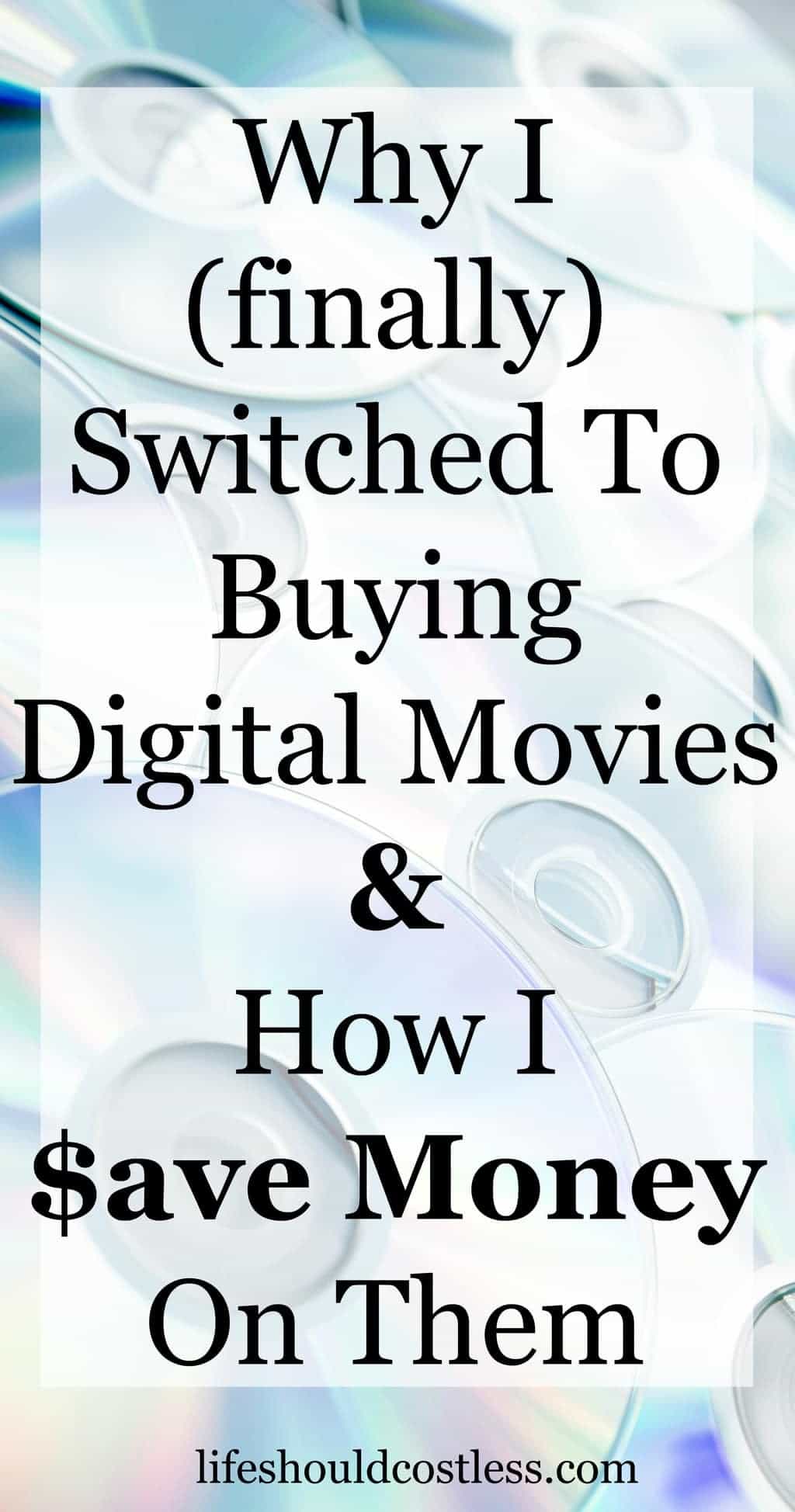 Why I finally switched to buying digital movies and how I save money on them. #amazontip #primetip {lifeshouldcostless.com}