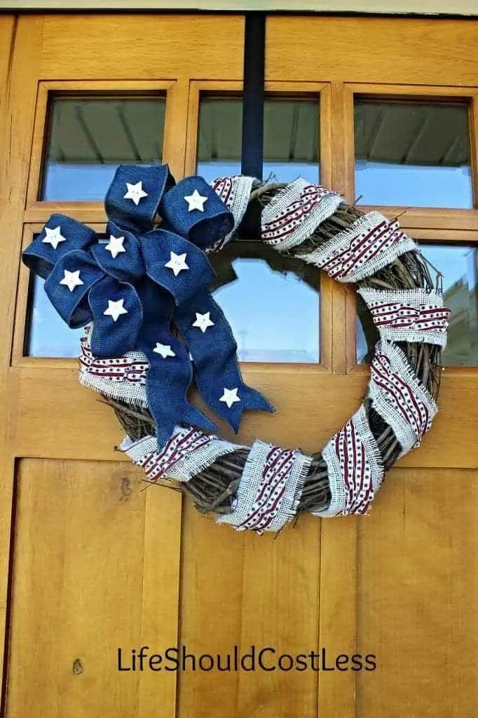 patriotic flag wreath