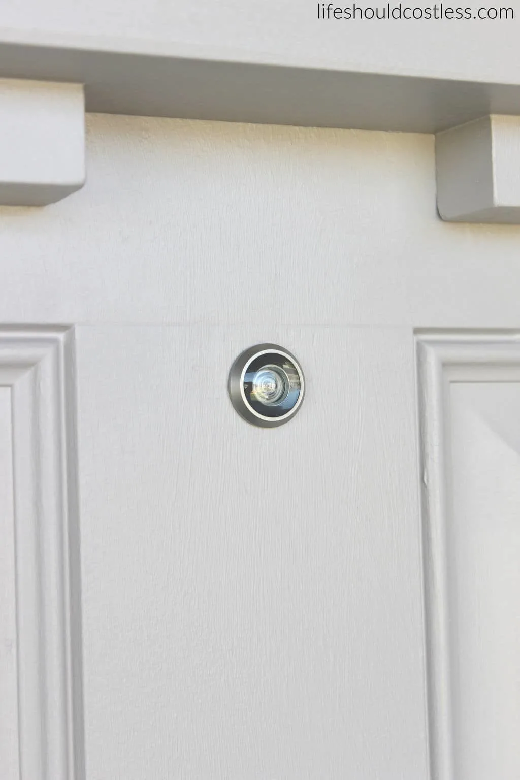 DIY How to install a peep hole in your front door. After 2.