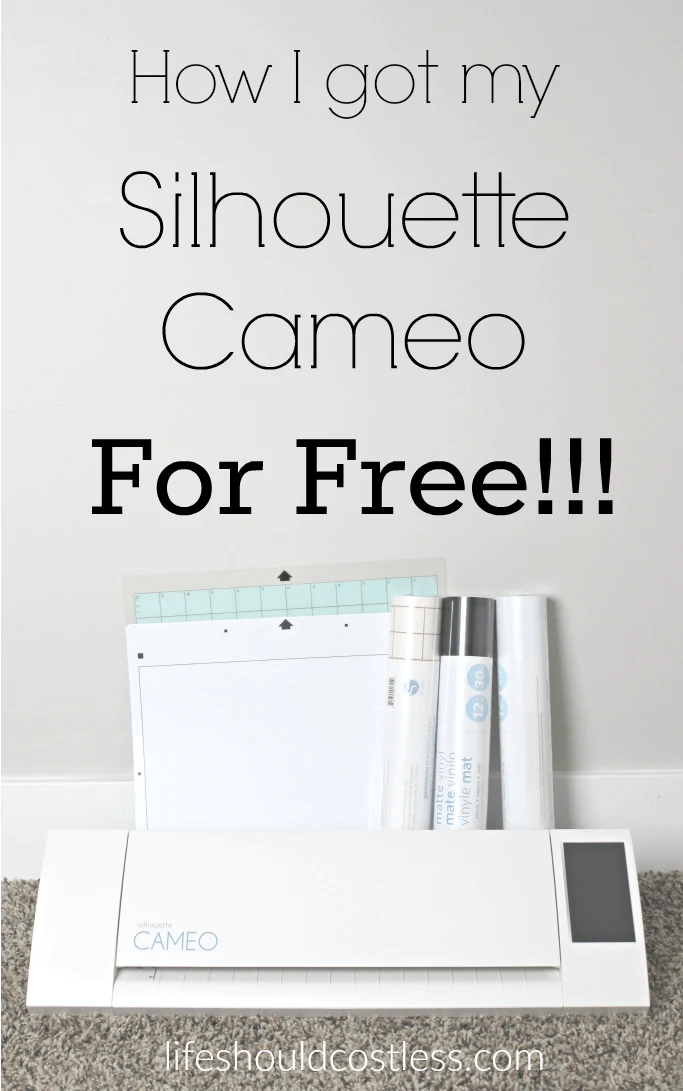 How I got my silhouette cameo for free.