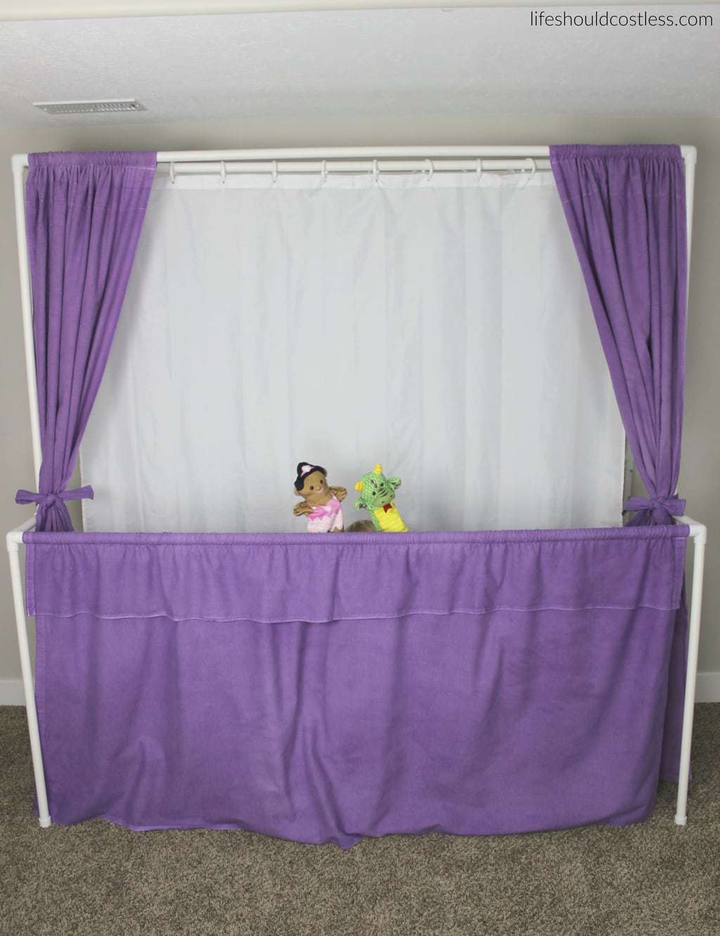 MultiUse PVC Theater. Puppet show option. Life Should Cost Less