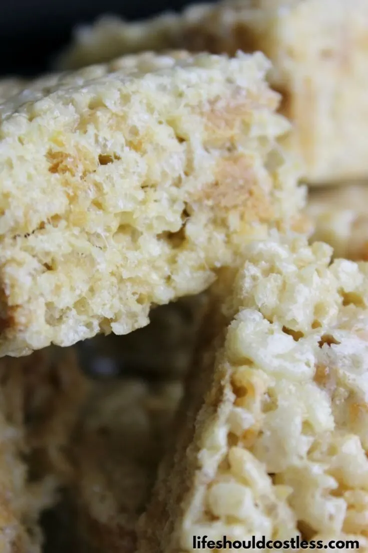 caramel apple rice krispie treat dessert squares