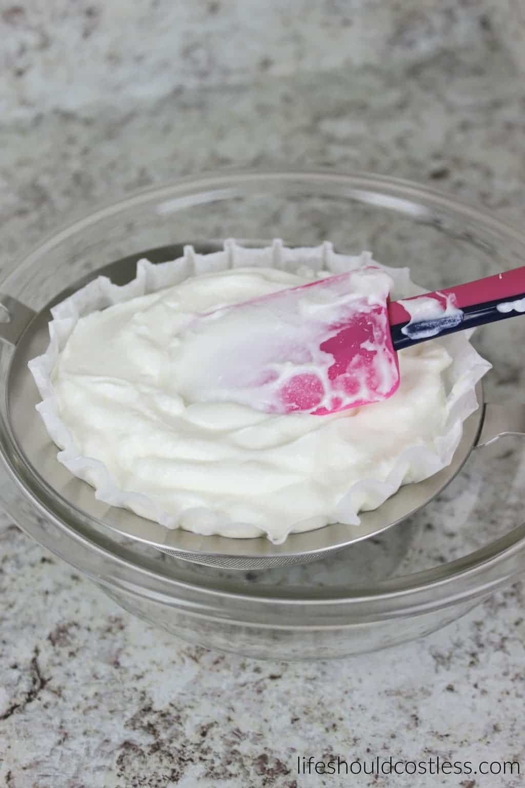 DIY How To Turn Greek Yogurt Into "Cream Cheese" Life Should Cost Less
