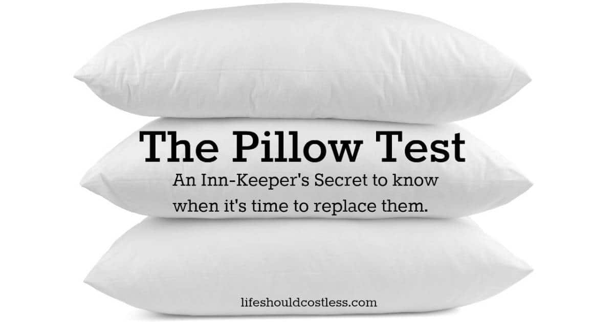 The Pillow Test Life Should Cost Less