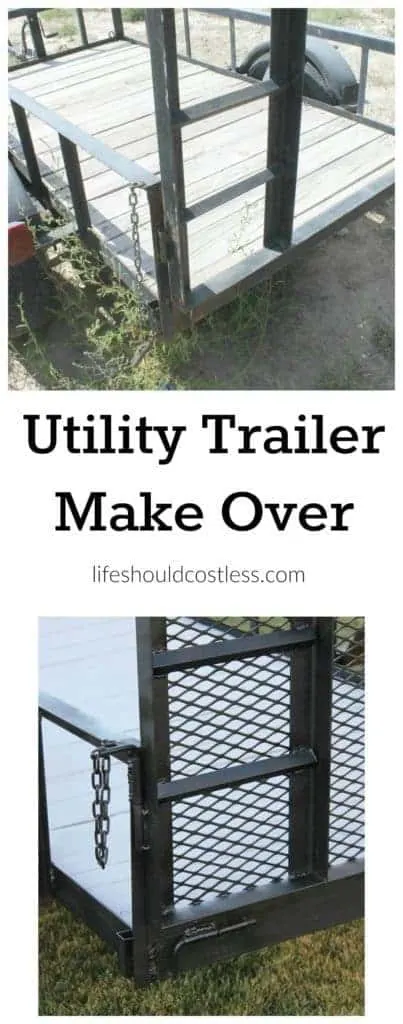 Utility Trailer Make Over/ Revamp. See full post and many other popular DIYs at lifeshouldcostless.com.