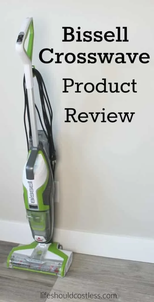 Bissell Crosswave Product Review. It sweeps and mops at the same time, but how well does it really work? Mom of four shares her thoughts at lifeshouldcostless.com. Best household floor cleaner!