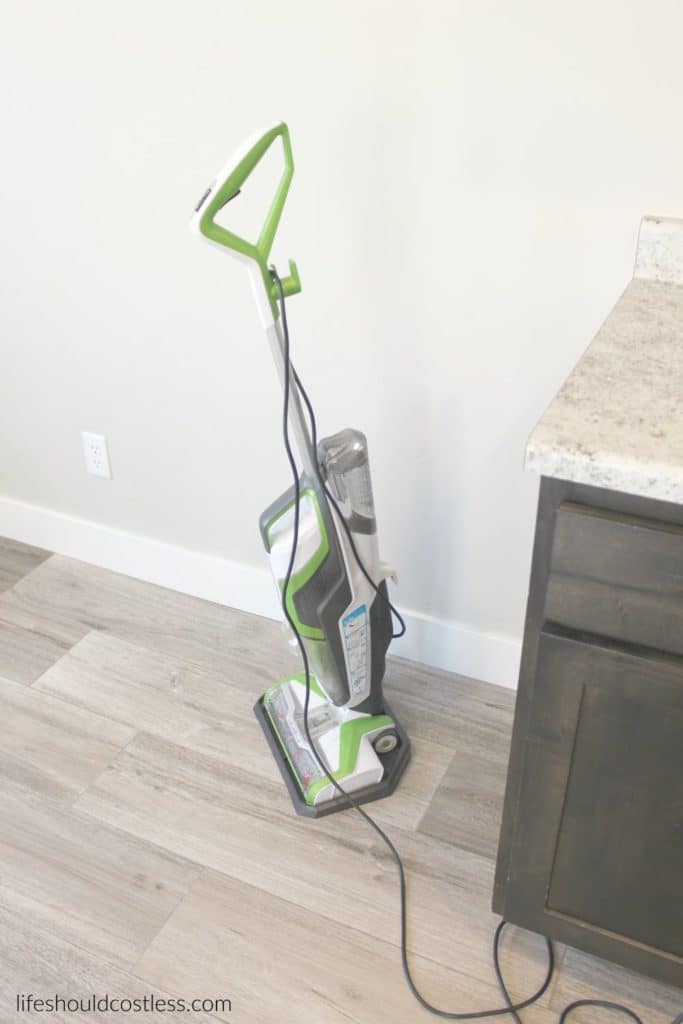Bissell Crosswave Product Review. It sweeps and mops at the same time, but how well does it really work? Mom of four shares her thoughts at lifeshouldcostless.com. Best household floor cleaner!