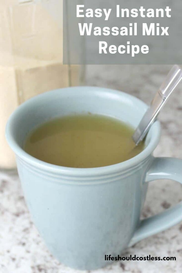Easy Instant Wassail Recipe. Just mix with hot water and you will have your new favorite cold day drink! How to make homemade instant wassail spiced cider drink mix.