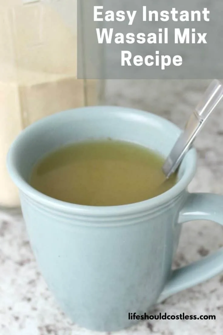 Easy Instant Wassail Recipe. Just mix with hot water and you will have your new favorite cold day drink! How to make homemade instant wassail spiced cider drink mix.