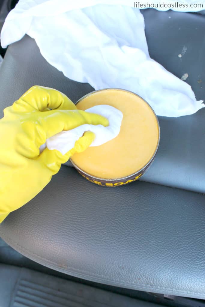 How to use saddle soap. A leather cleaning tutorial.