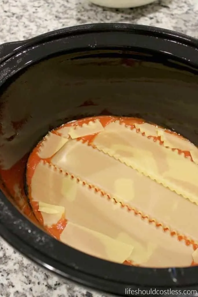 Slow Cooker Deep Dish Lasagna