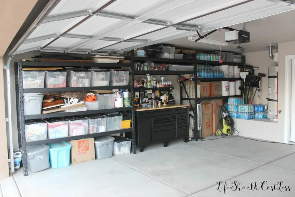 Garage Organization Reveal - Life Should Cost Less