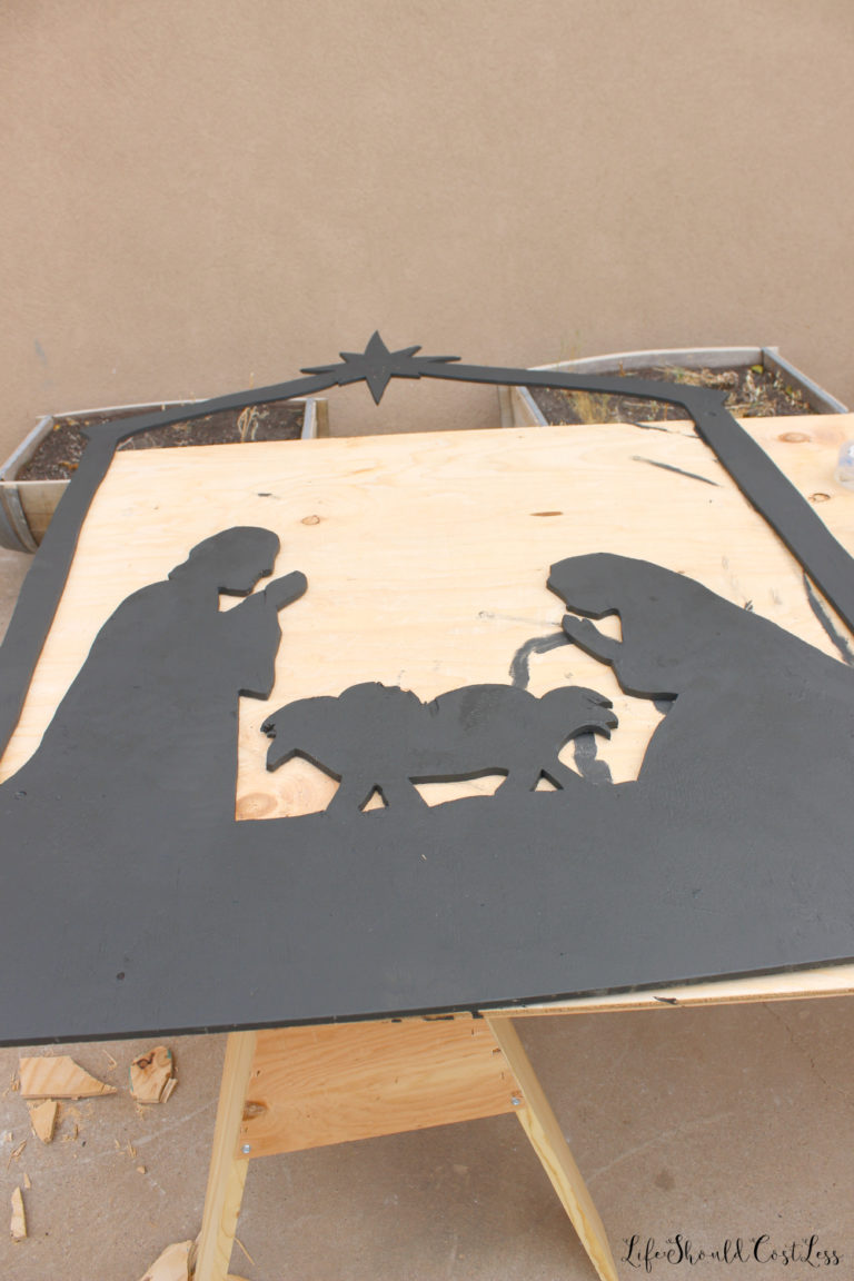 DIY Outdoor Silhouette Nativity Scene Life Should Cost Less