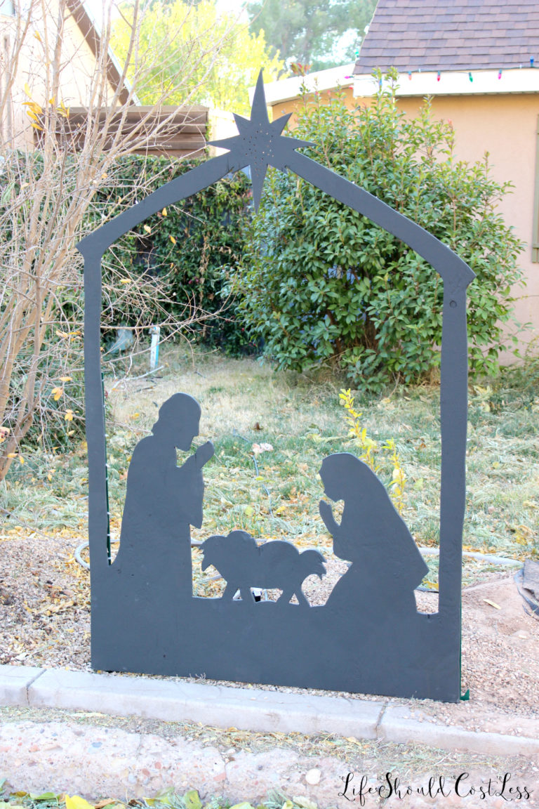 DIY Outdoor Silhouette Nativity Scene Life Should Cost Less