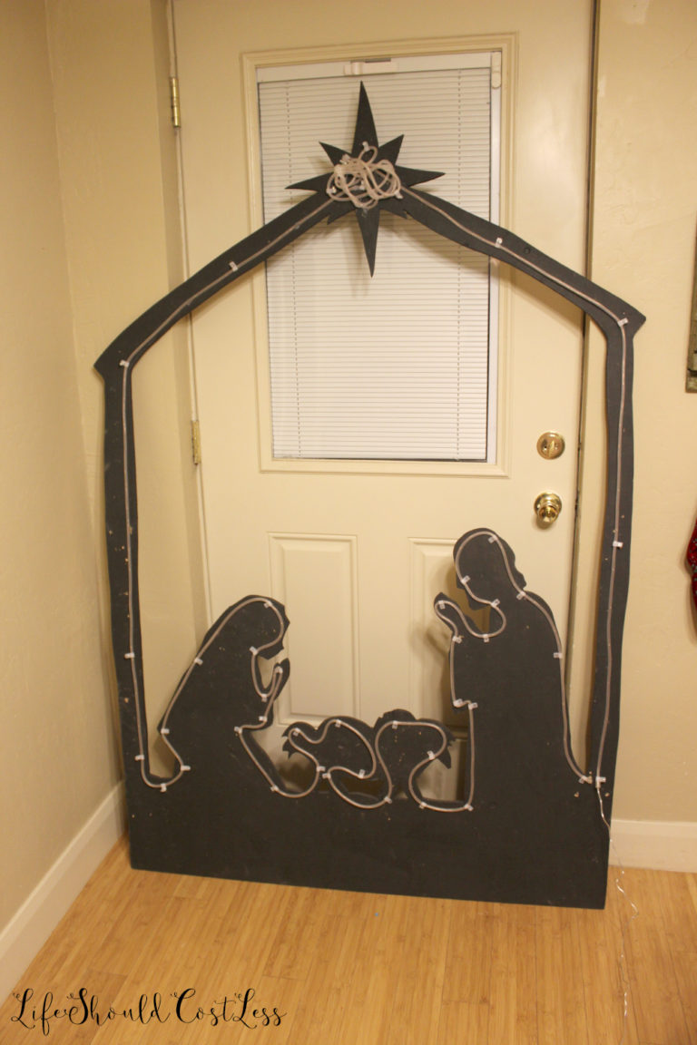 DIY Outdoor Silhouette Nativity Scene Life Should Cost Less