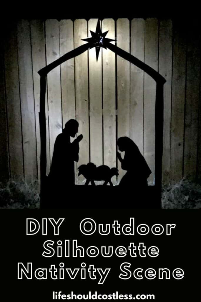 diy outdoor nativity scene. build your own diy outdoor nativity scene with plywood.