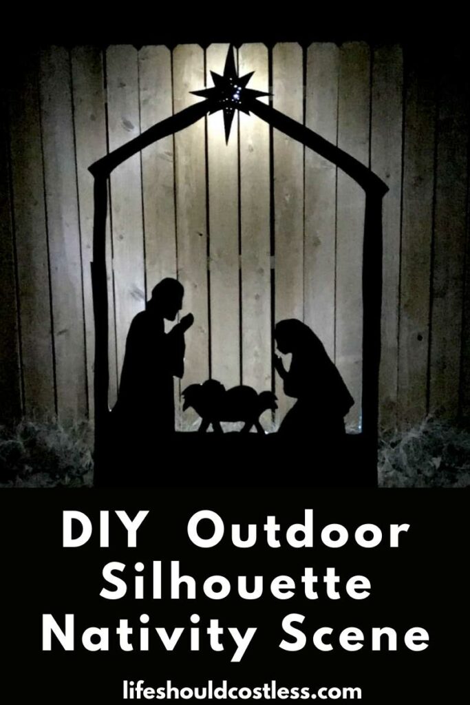 How to make nativity scene outdoors with pylywood.