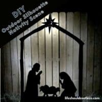 diy outdoor nativity scene, how to build/make your own.