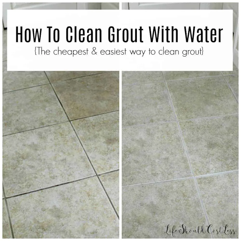 How To Clean Grout With Water. It's also the cheapest and easiest way to clean grout at homeDIY. lifeshouldcostless.com