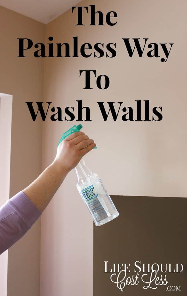 What is the easiest way to clean  tall walls, and ceilings?