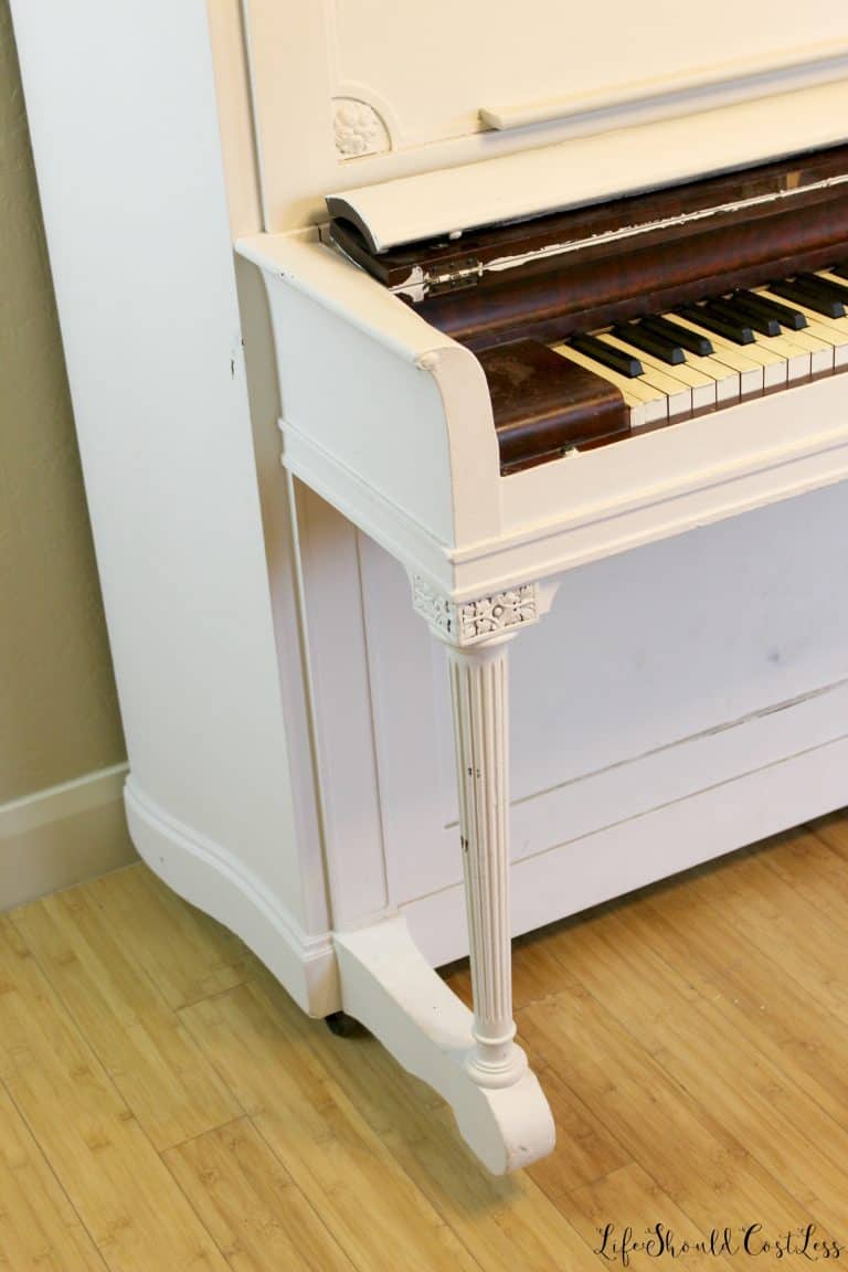 Upright Piano Before Chalk Paint MakeOver Life Should Cost Less