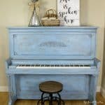Upright Piano After Chalky Paint Make-Over: The Reveal