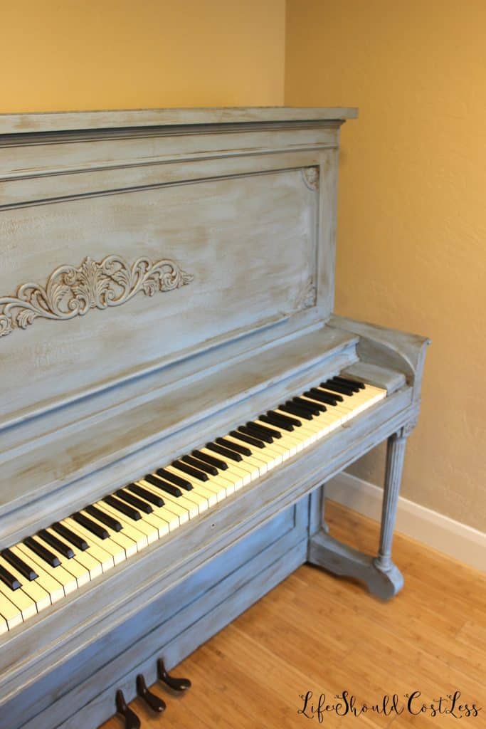 Upright Piano After Chalky Paint MakeOver The Reveal Life Should