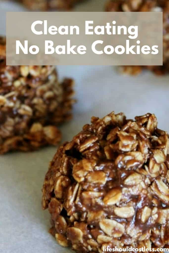 The best clean eating no bake cookies recipe made with real ingredients. lifeshouldcostless.com