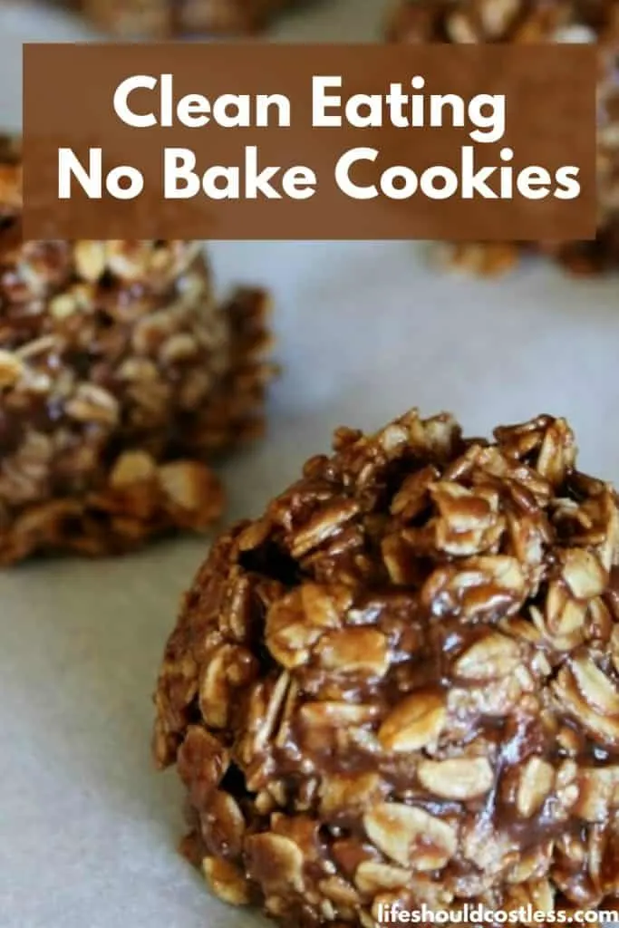 Clean Eating No Bake Cookies recipe. They're so good, they're basically just chocolate peanut butter energy balls. lifeshouldcostless.com